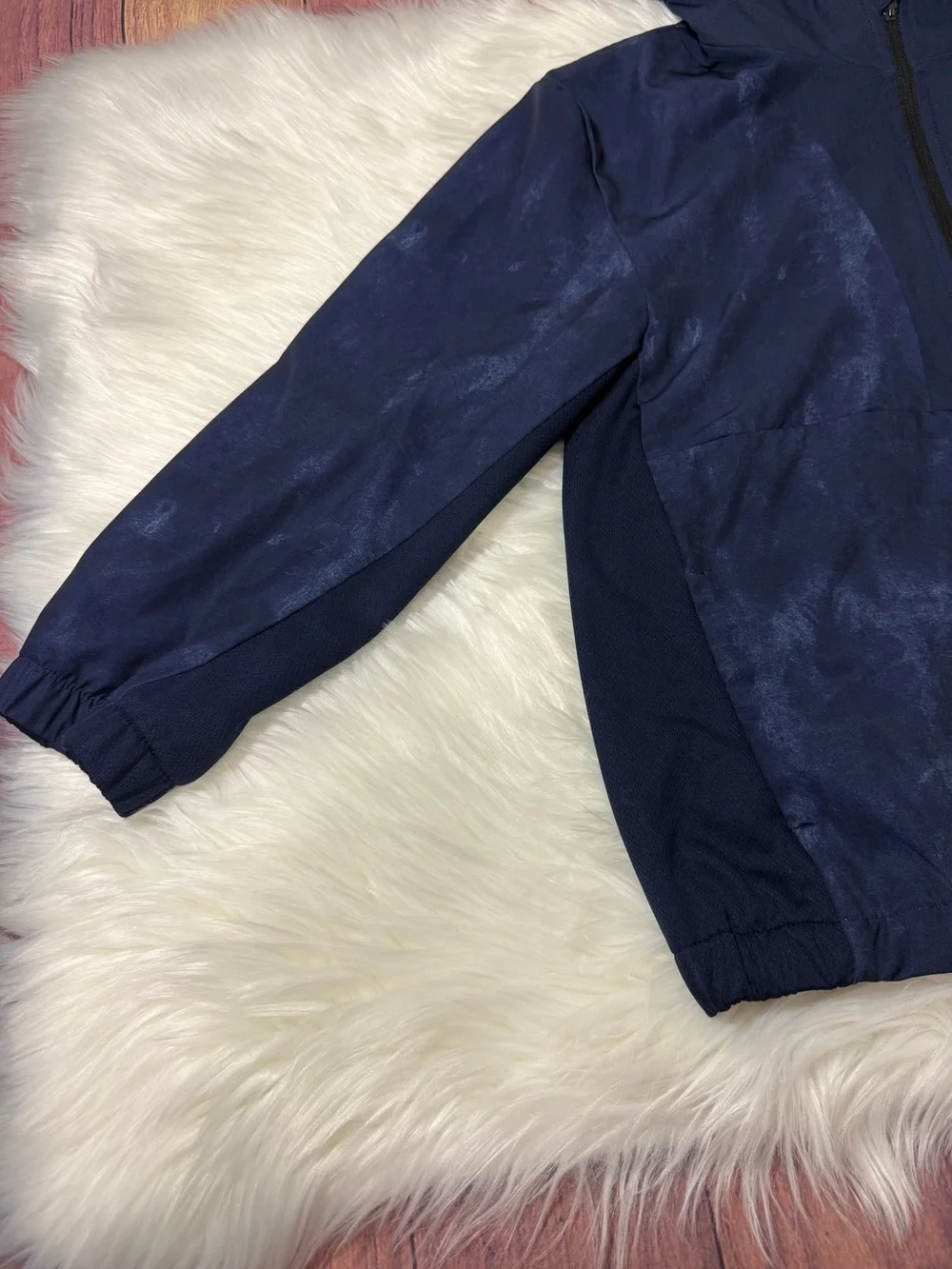 Carter’s Navy Hooded Quarter-Zip Windbreaker- Boys Size 10